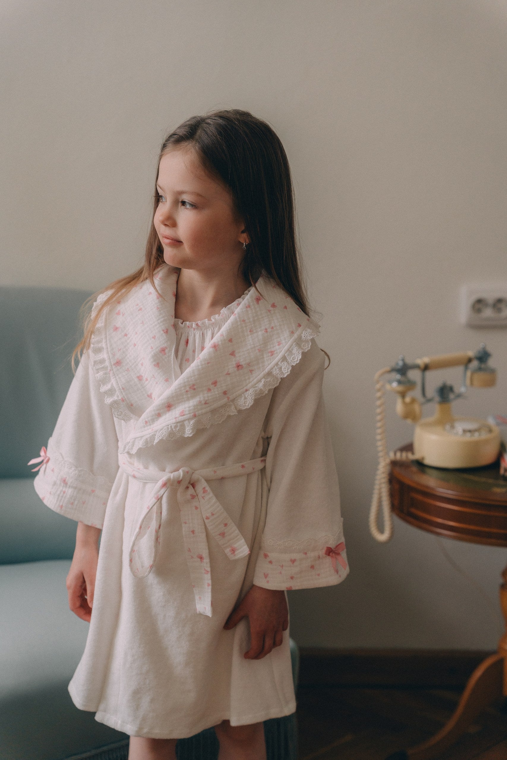 dressing gown cute Hooded Robe Cute Dressing Gown Navy Girls Cute Hooded Robe Soft, Absorbent, Plush Microfleece Pockets Belt