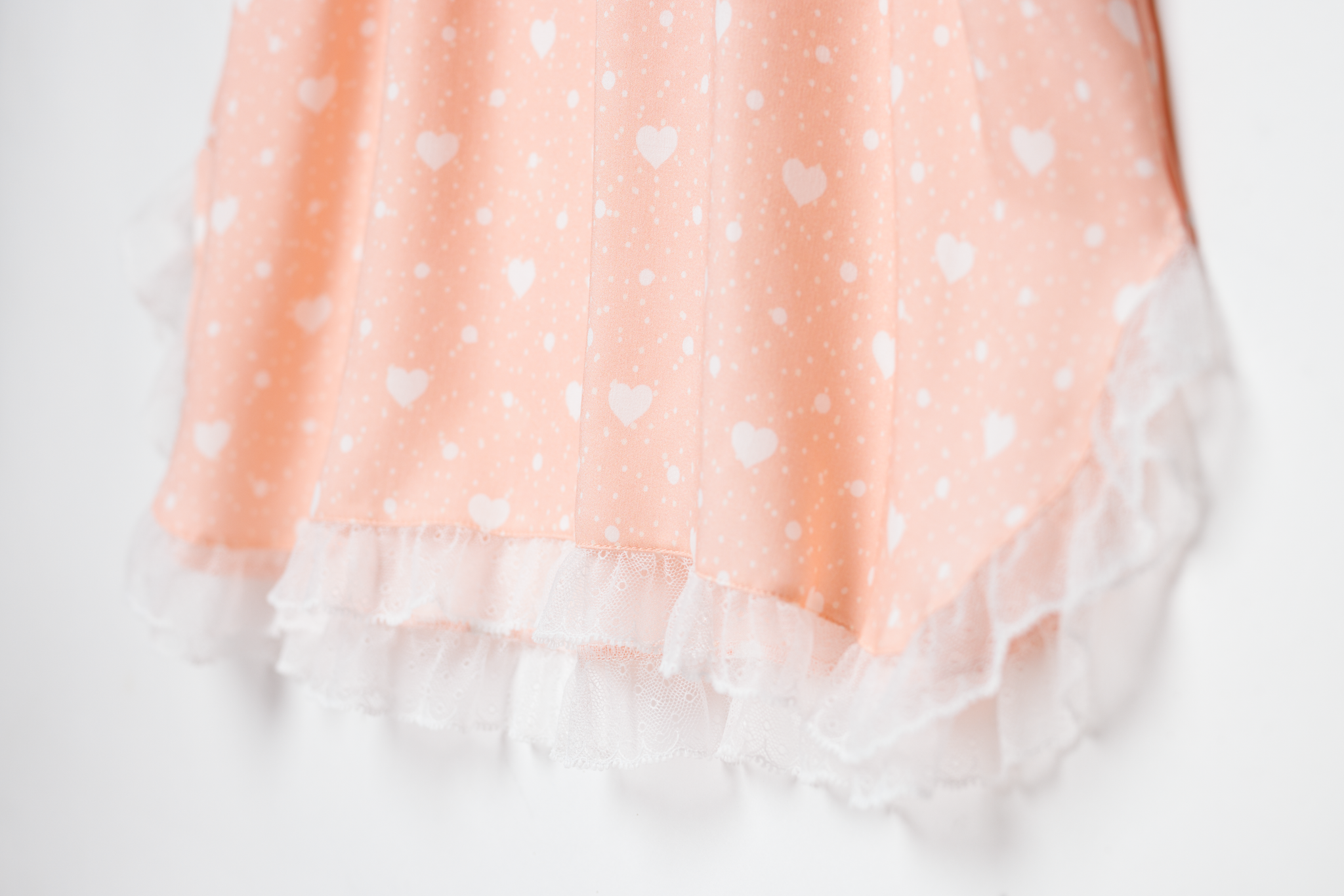 Girls' peach pink pyjama set Adelia | Mother & daughter