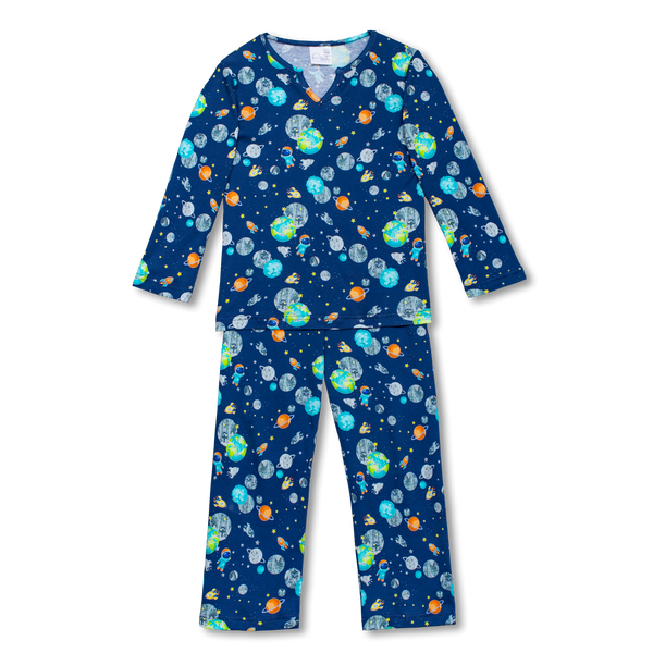 CHRIS - BOYS' PYJAMA SET IN SPACE PRINT