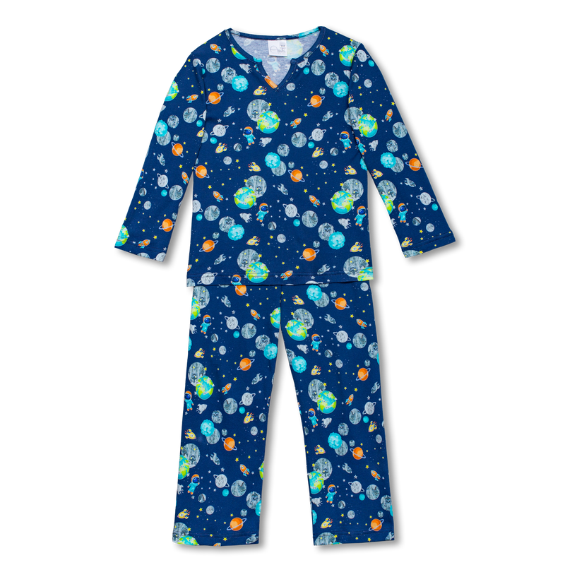 CHRIS - BOYS' PYJAMA SET IN SPACE PRINT