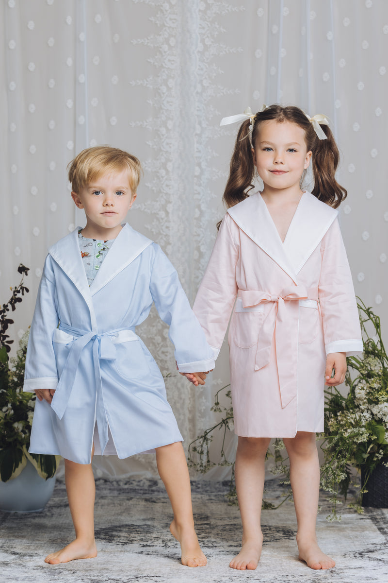 THEODORE - BOYS DRESSING GOWN LIGHT BLUE