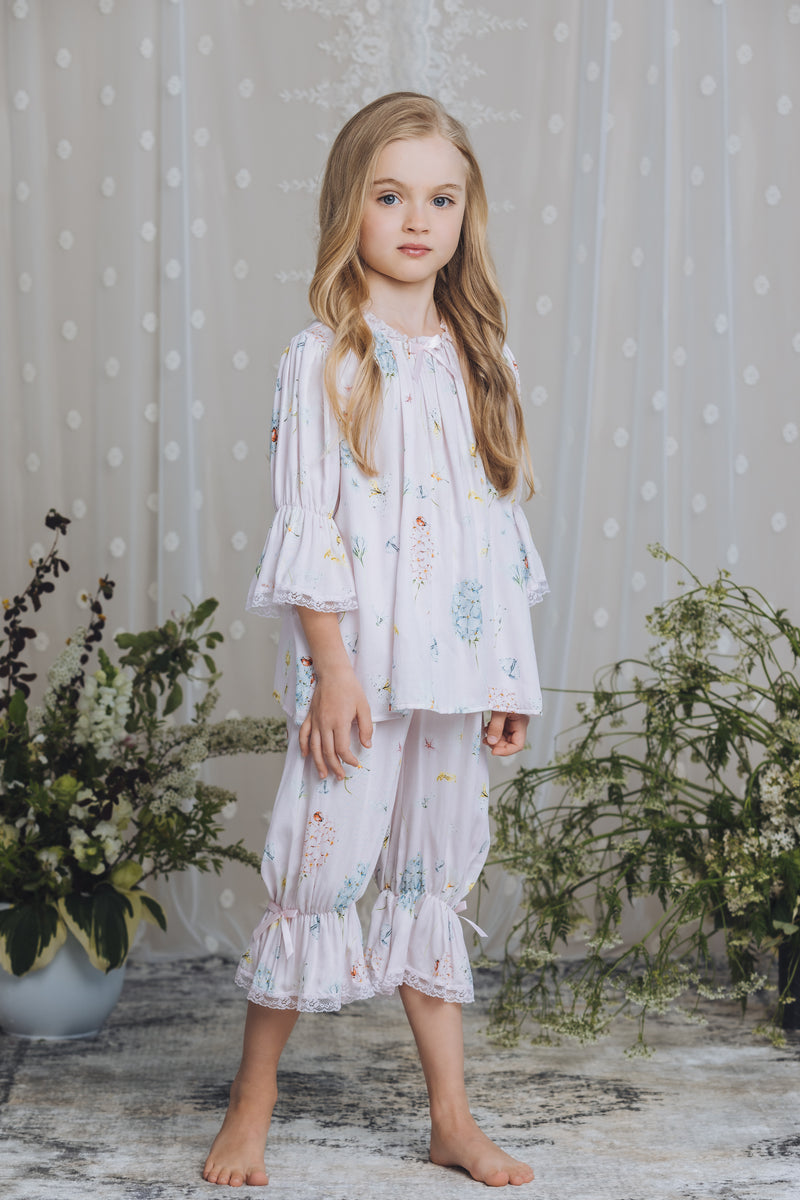 ARIANNA - GIRLS VISCOSE PYJAMA PINK LADYBUG PRINT