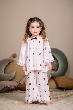 MELANY - GIRLS PYJAMA SET IN PINK