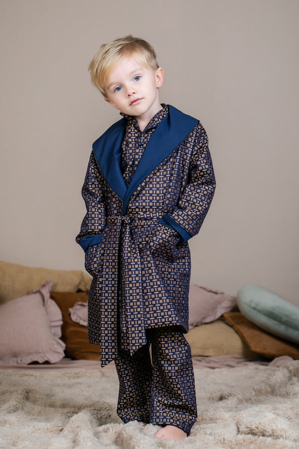 Next Boys Dressing Gown age 5-6 year soft feel | eBay