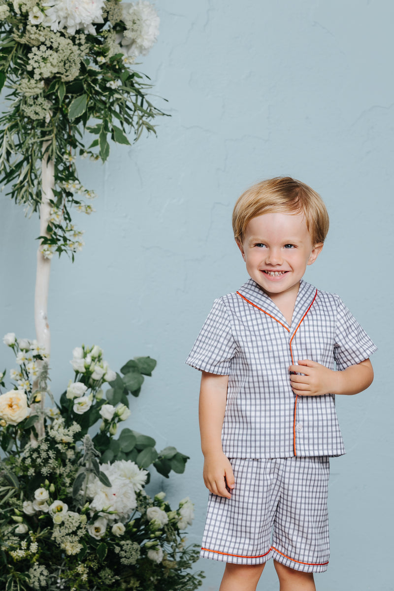 Classic boys’ cotton pyjama set Samuel - short-sleeved