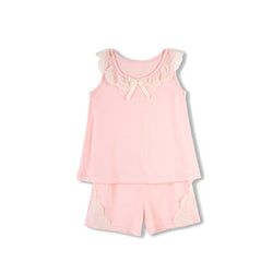 Kids' short-sleeved pink pyjama set Melania