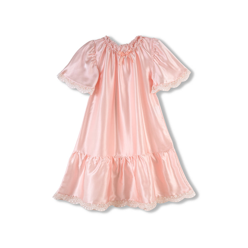 Luxurious girls' pink nightdress Agelea