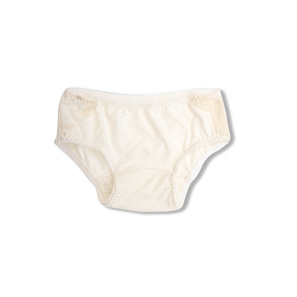 Comfy kids’ white briefs Lea - children's underwear