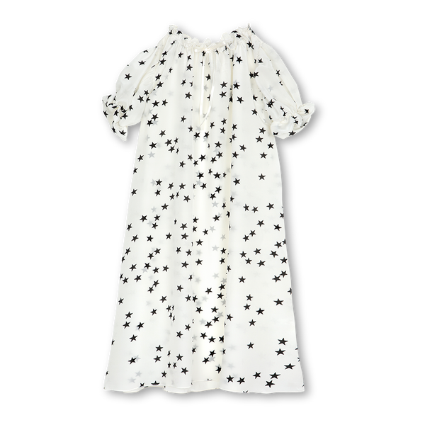 Girls' silk nightgown - Luxurious Antonia stars nightdress - silk nightwear