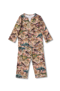 CHRIS - BOYS' PYJAMA SET WITH DINOSAUR PRINT