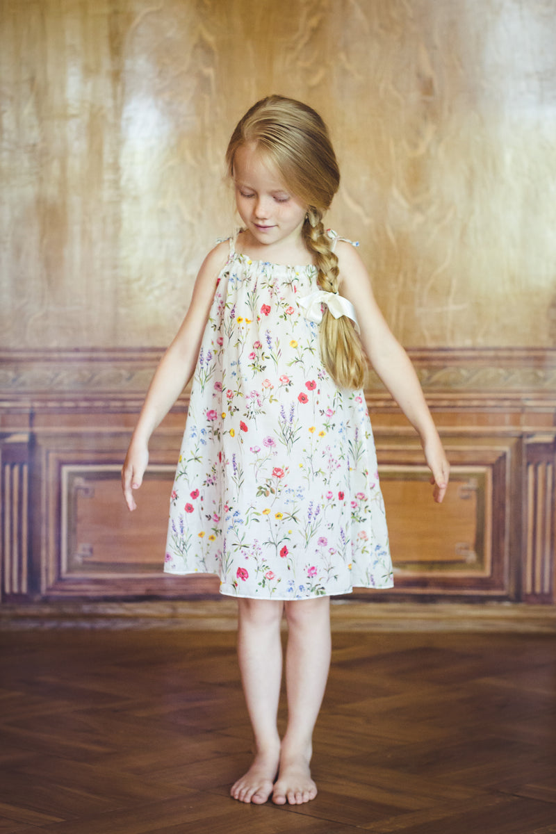 Girls' floral dress - summer dress for girls