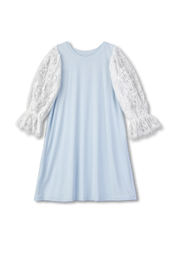 LISETTE - GIRLS' NIGHTDRESS IN LIGHT BLUE