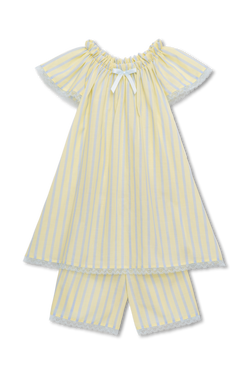 CARITA - CHILDREN'S PYJAMA SET YELLOW STRIPES