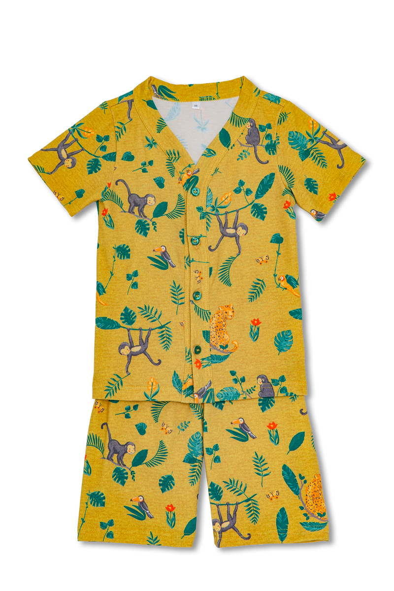 WALTER - KIDS’ PYJAMA SET WITH WILD PRINT