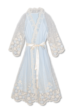 CLAIRE - CHILDREN'S SKY BLUE DRESSING GOWN