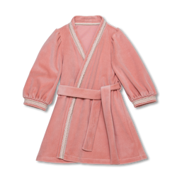 LUCINE - GIRLS DRESSING GOWN IN DUSTY PINK