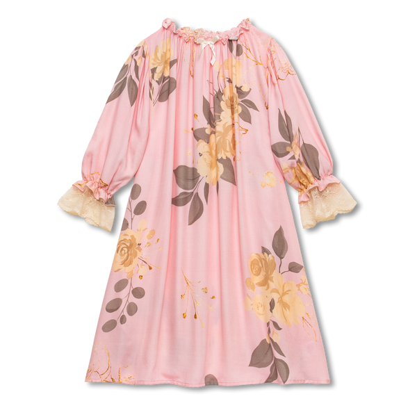 VICTORIA - GIRLS NIGHTDRESS PINK ROSES