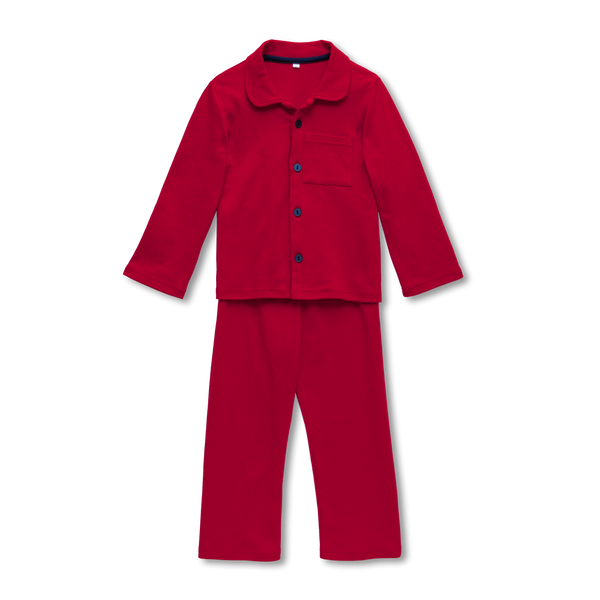 SAM - BOYS' JERSEY PYJAMA SET IN RED