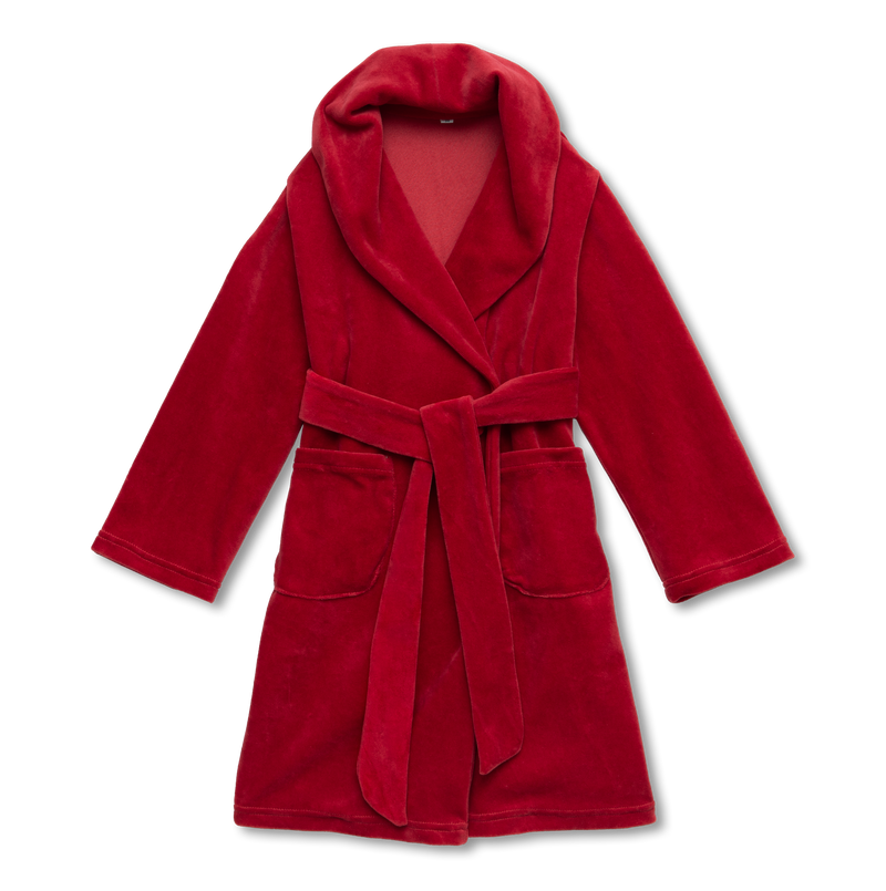 NATHAN - BOYS' BATHROBE IN RED