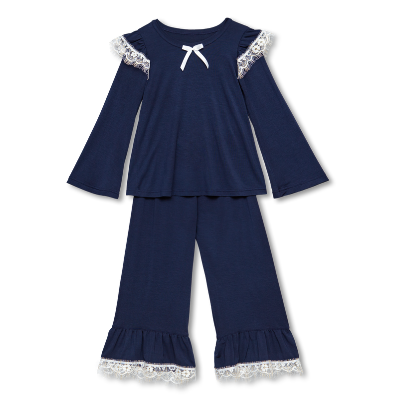 ALYA - GIRLS PYJAMA SET IN NAVY