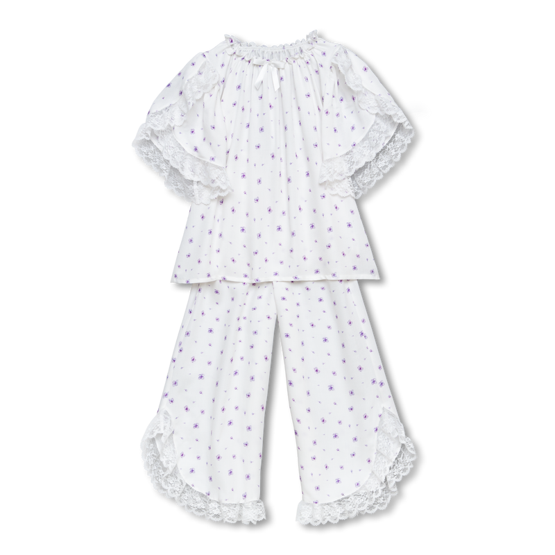 MILANA - GIRLS VISCOSE PYJAMA LILAC PRINT