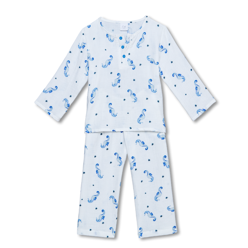 KARL - BOYS PYJAMA SEAHORSE PRINT