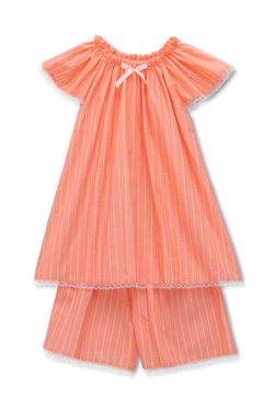 CARITA - CHILDREN'S PYJAMA SET CORAL STRIPES