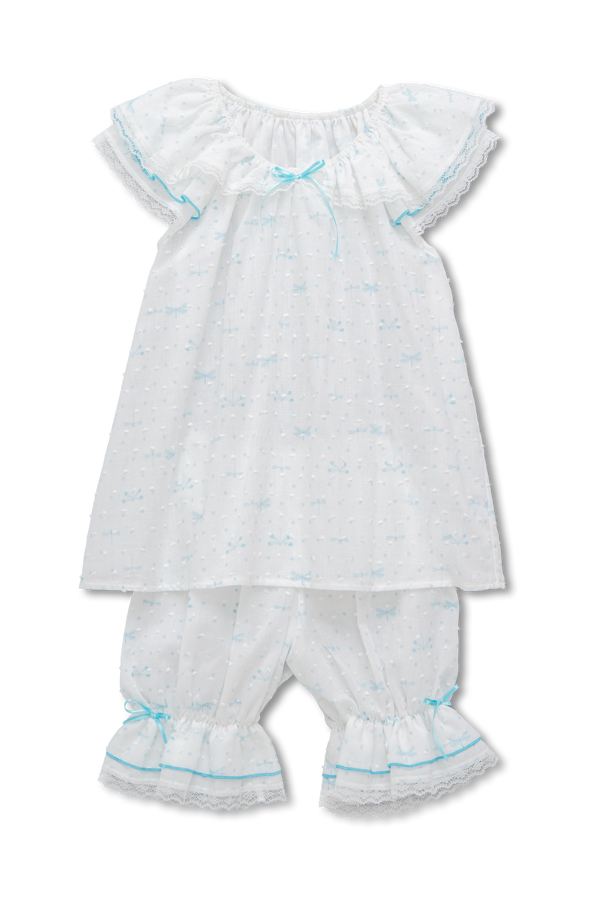 AMELIA - CHILDREN'S COTTON PYJAMA SET BLUE DRAGONFLY