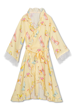 SOFIA - GIRLS’ DRESSING GOWN YELLOW BUTTERFLIES