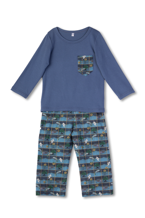 MARK - BOYS' LIBERTY PYJAMA SET BLUE KOI FISH