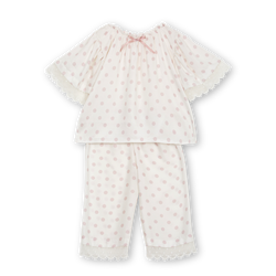 ROSE GIRLS' PYJAMA SET IN PINK DOTS