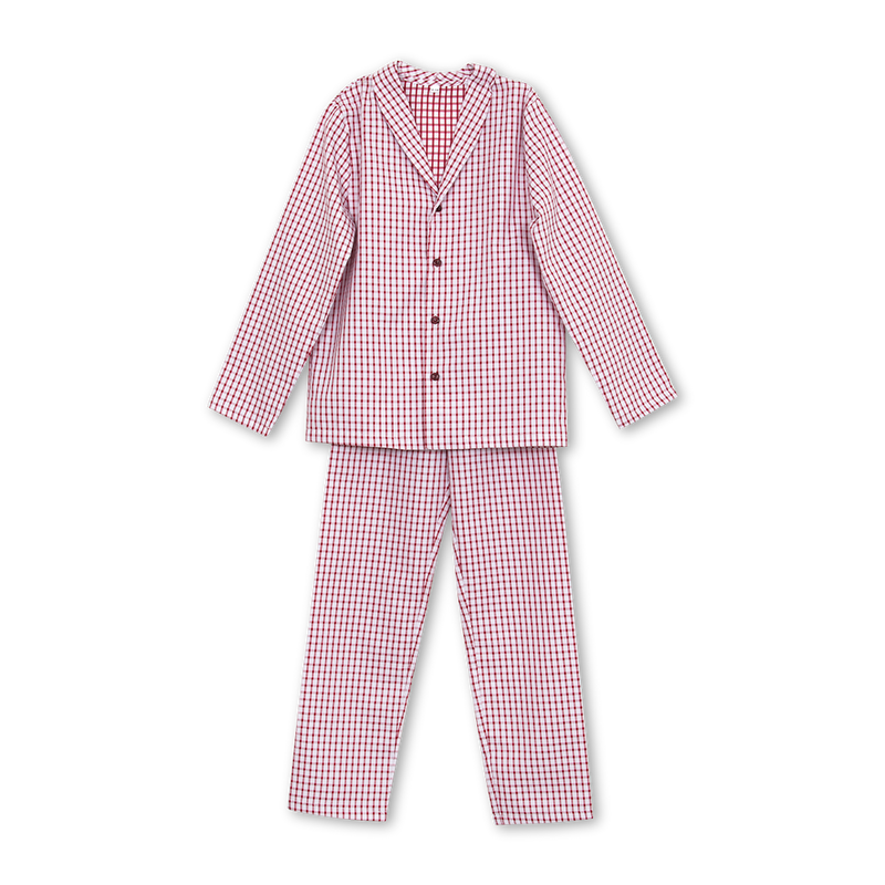 SAM BOYS' PYJAMA SET IN RED CHECKS