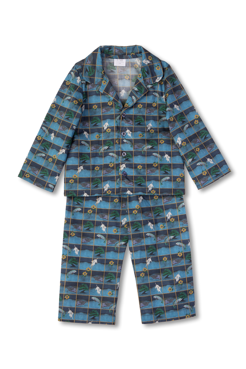 SAM - BOYS' PYJAMA SET LIBERTY KOI FISH PRINT