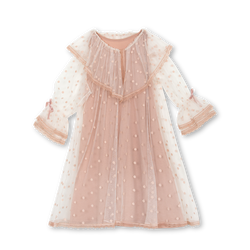 SANDRA GIRLS' TULLE NIGHTDRESS IN BLUSH