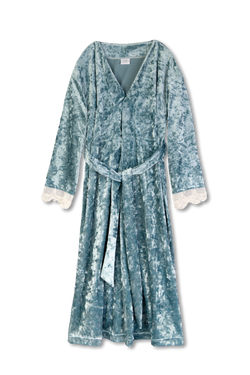 SELENA - GIRLS' DRESSING GOWN IN AQUAMARINE