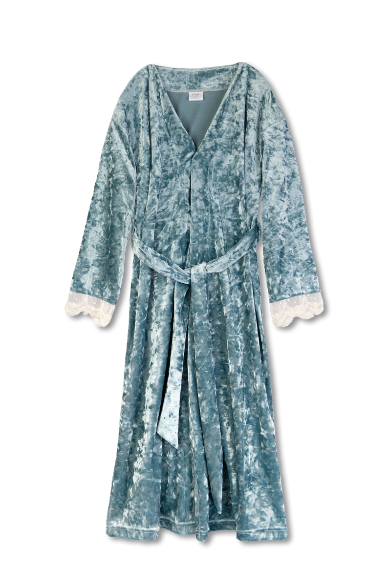 SELENA - GIRLS' DRESSING GOWN IN AQUAMARINE