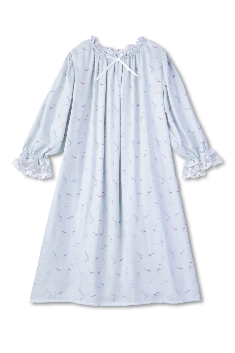 VICTORIA - CHILDREN'S NIGHTDRESS BLUE BIRDS