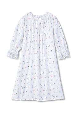 VICTORIA - GIRLS' NIGHTDRESS WHITE BIRDS